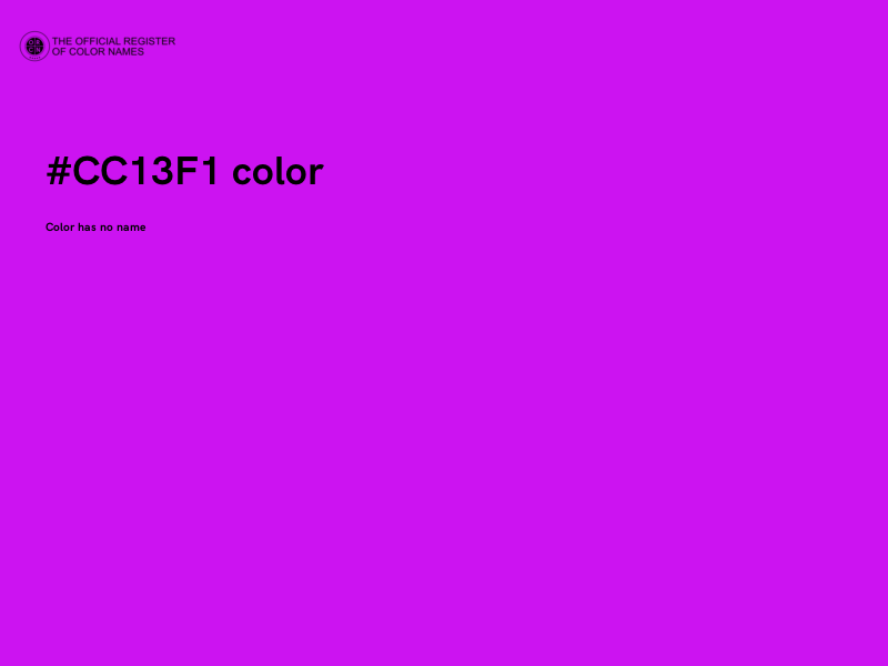 #CC13F1 color image
