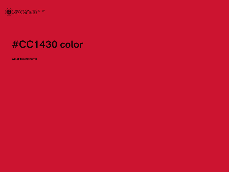 #CC1430 color image