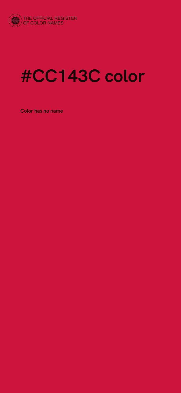 #CC143C color image