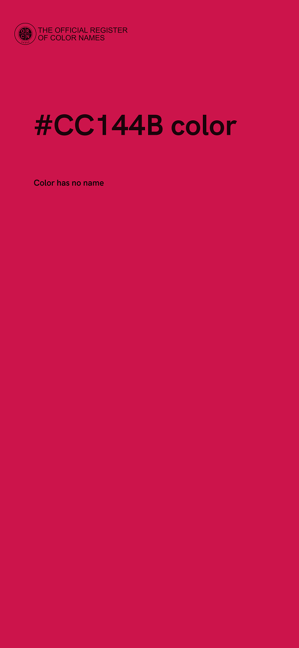 #CC144B color image