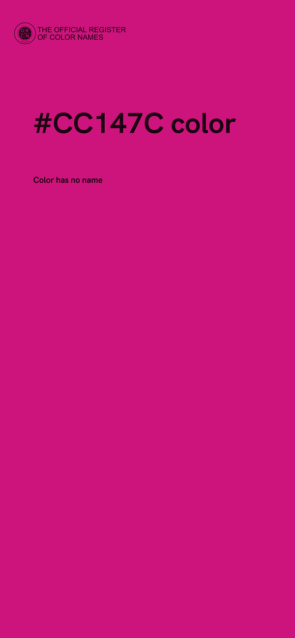 #CC147C color image