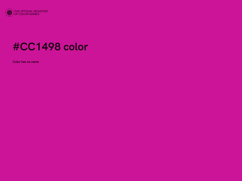 #CC1498 color image