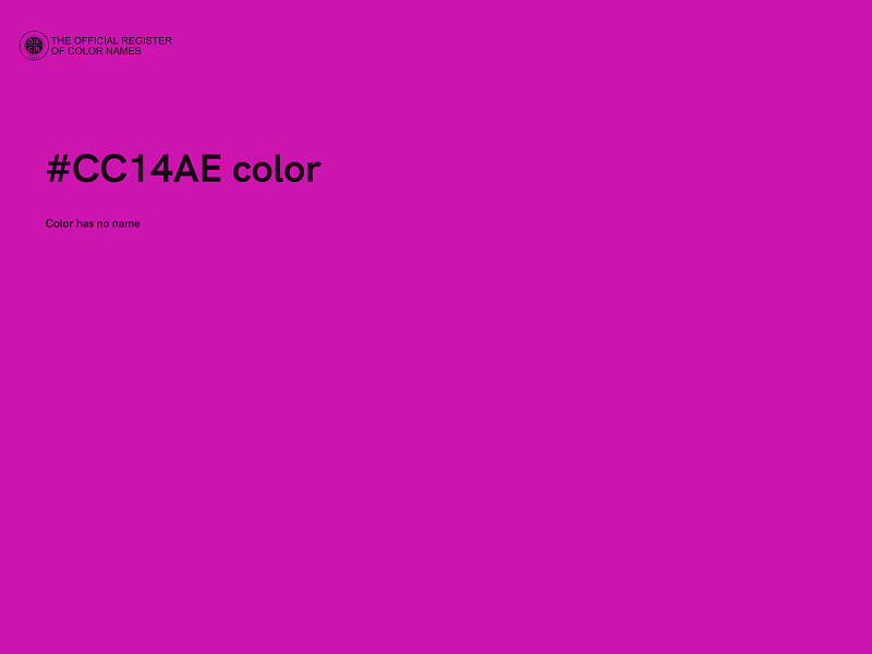 #CC14AE color image