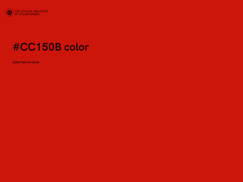 #CC150B color image