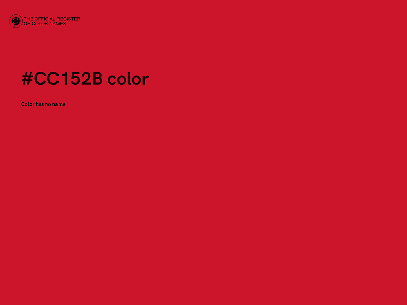 #CC152B color image