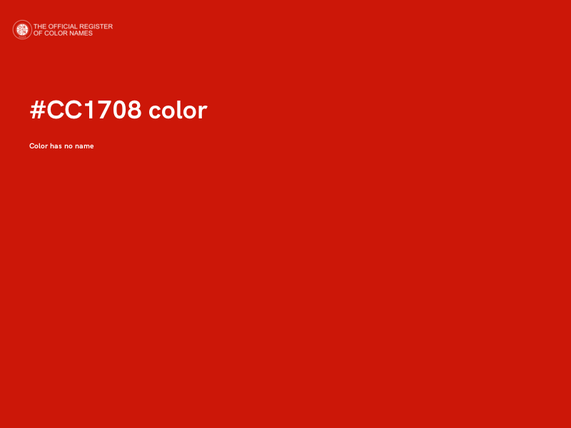 #CC1708 color image