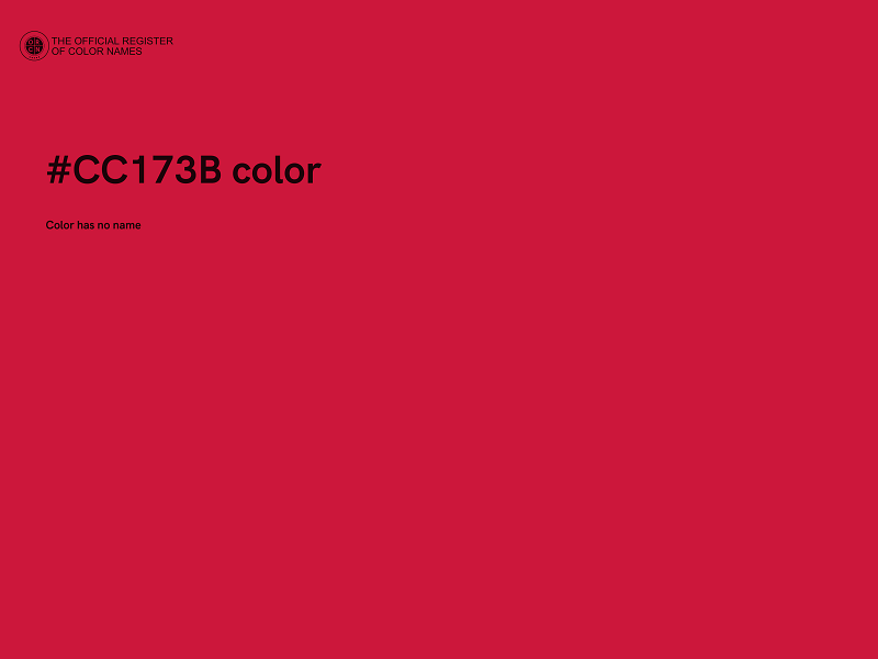 #CC173B color image