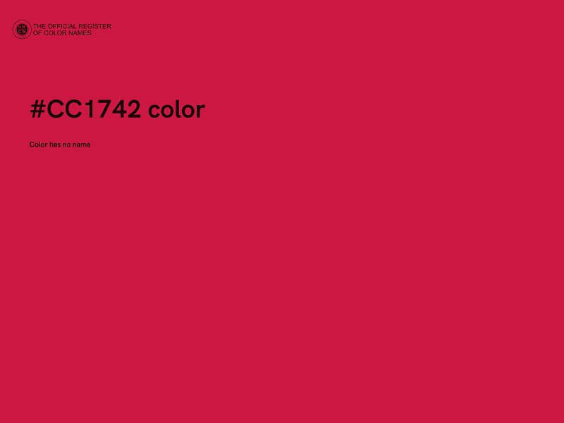 #CC1742 color image