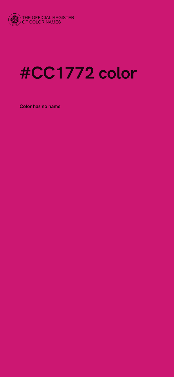 #CC1772 color image
