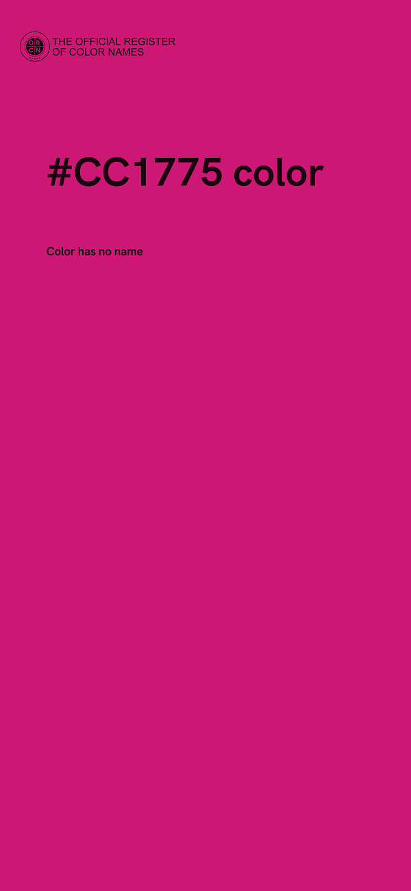 #CC1775 color image