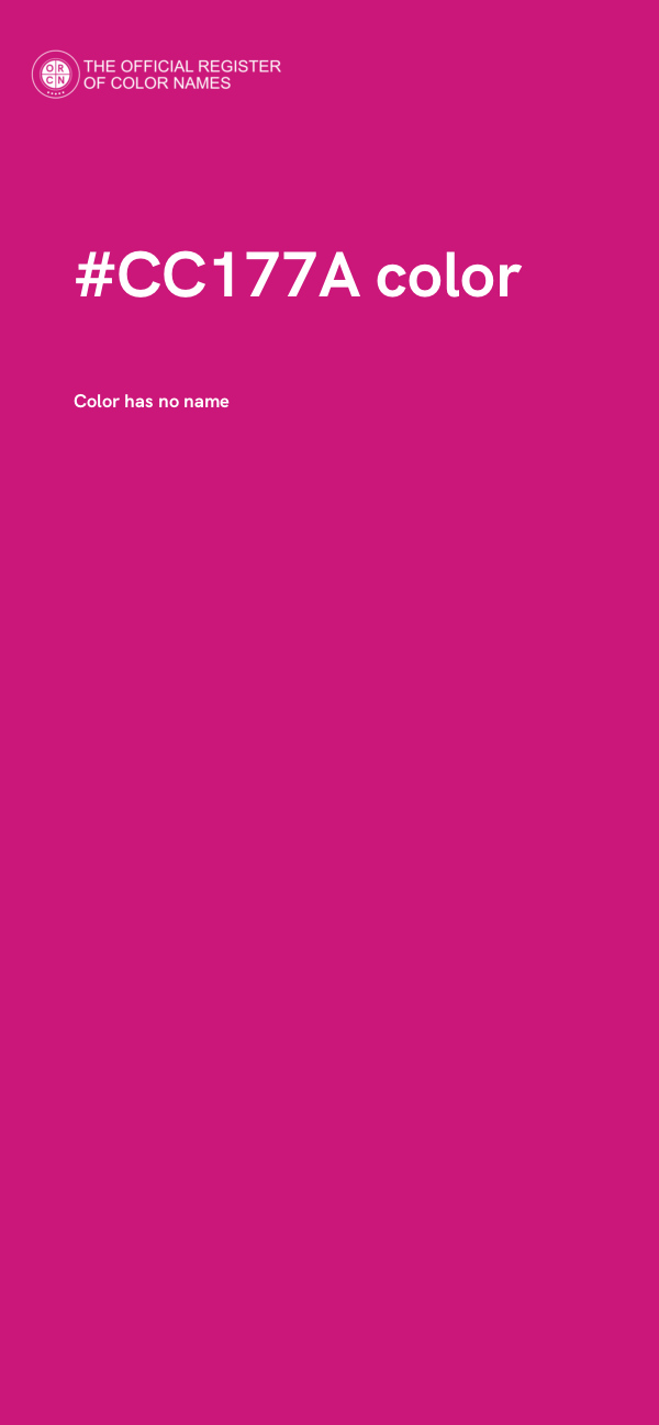 #CC177A color image