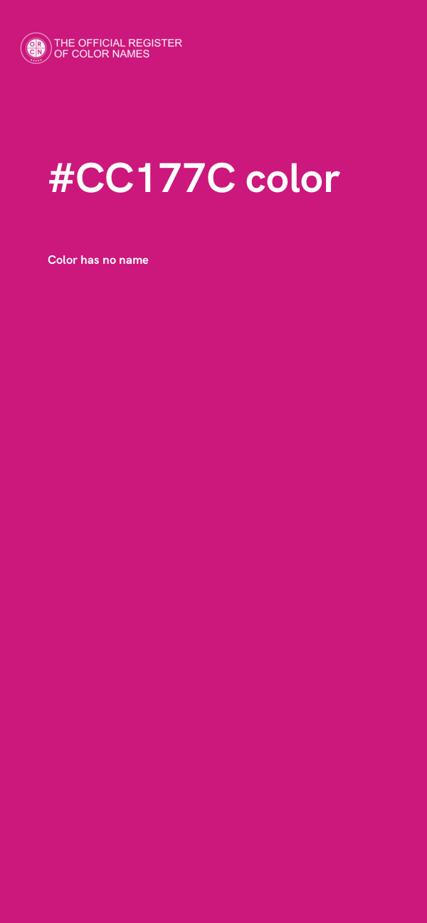 #CC177C color image