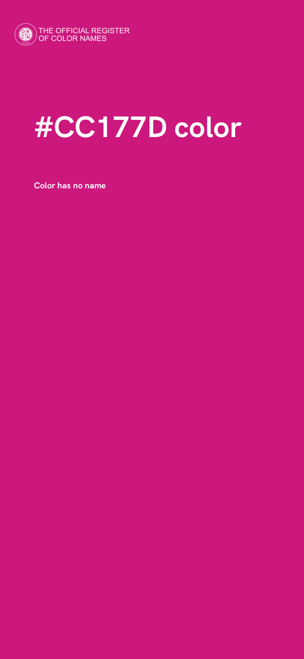 #CC177D color image