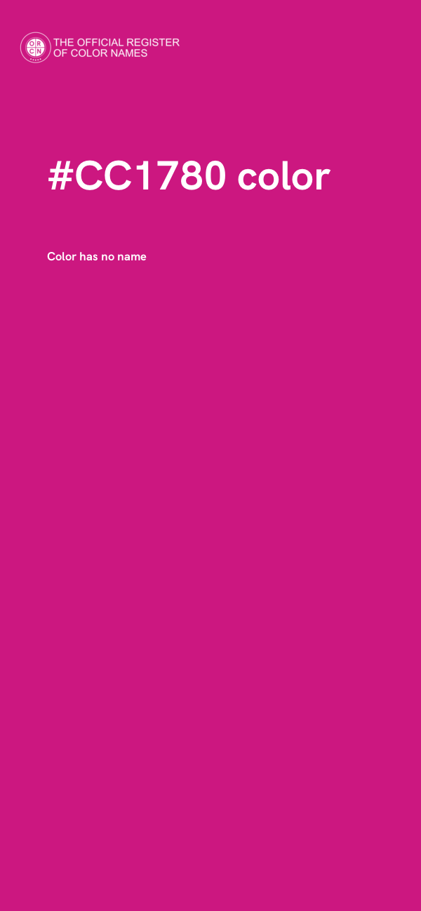 #CC1780 color image