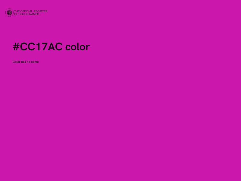 #CC17AC color image