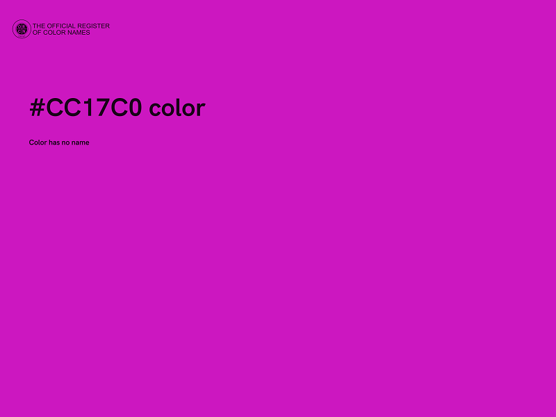 #CC17C0 color image