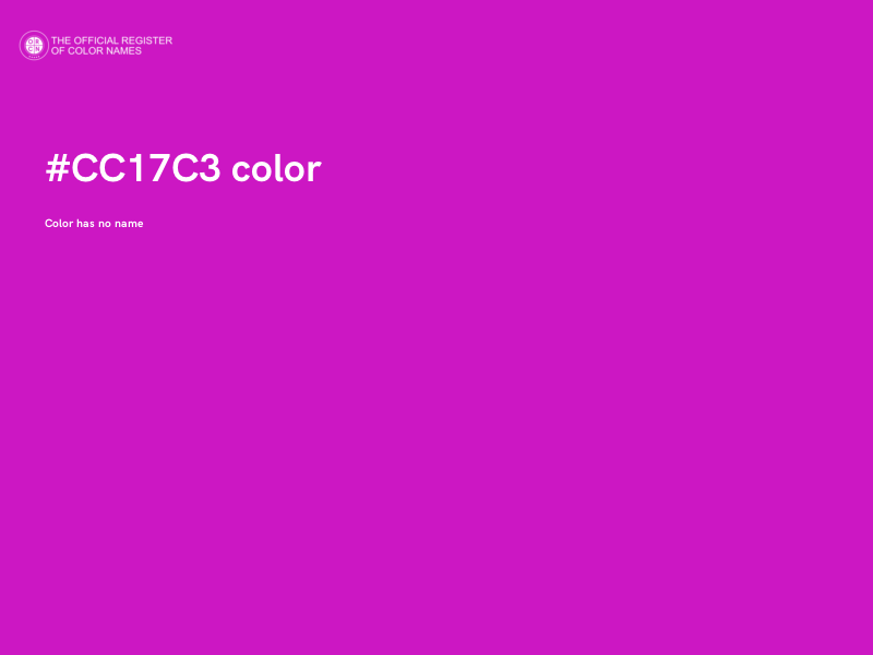 #CC17C3 color image