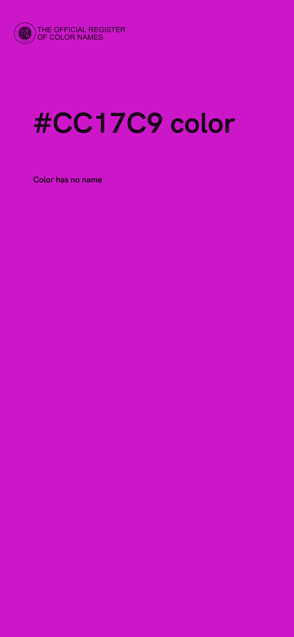 #CC17C9 color image