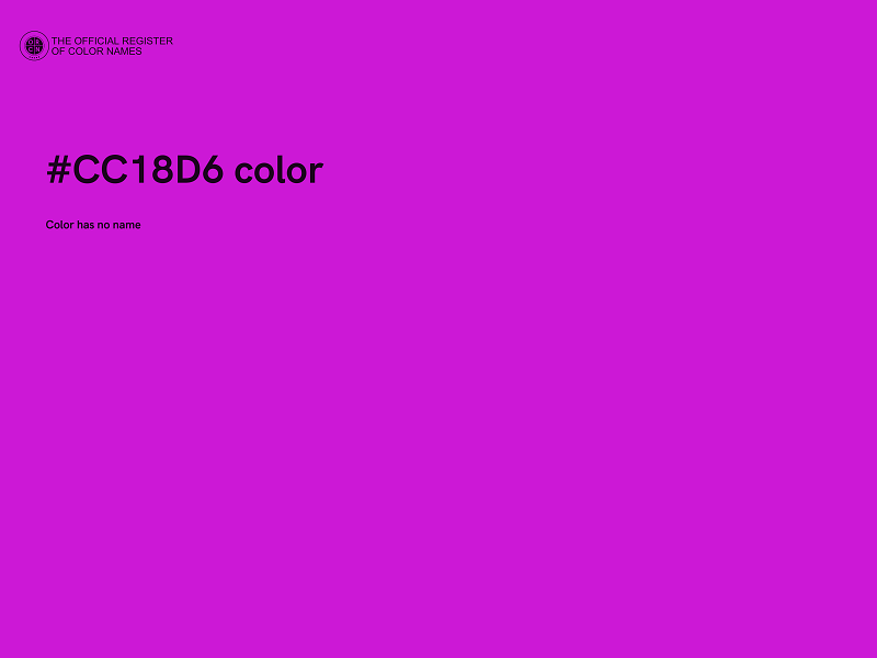 #CC18D6 color image