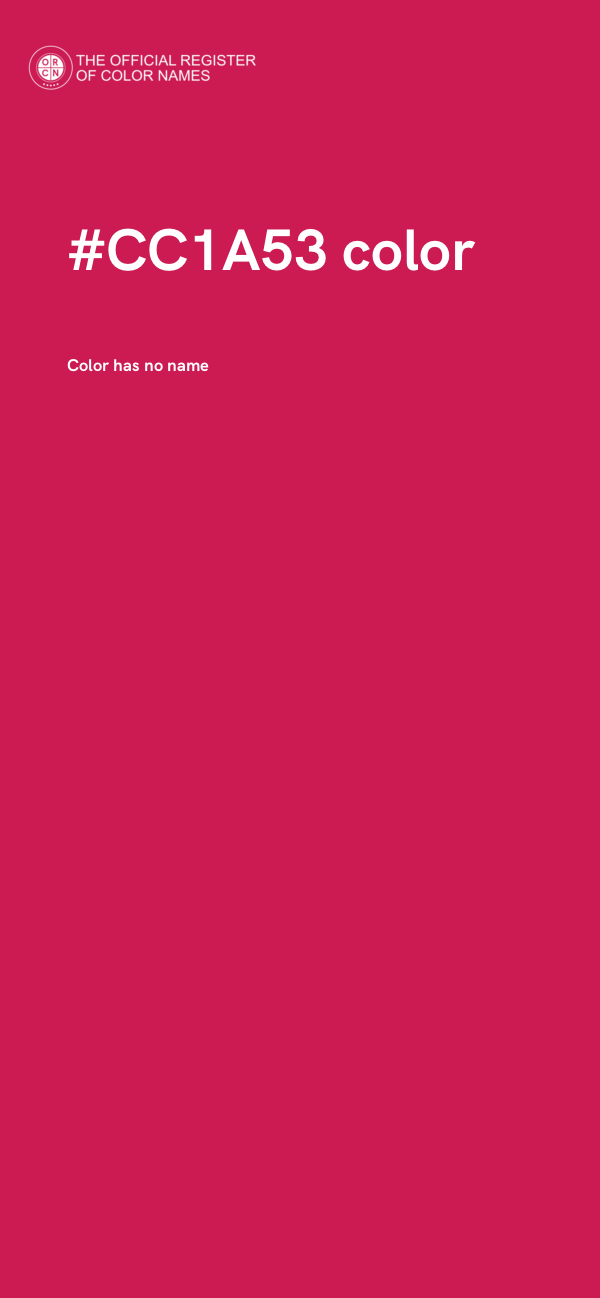 #CC1A53 color image
