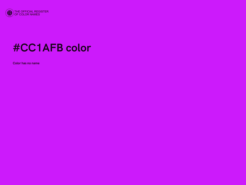 #CC1AFB color image