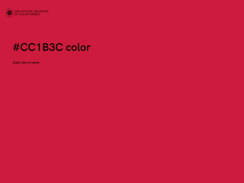 #CC1B3C color image