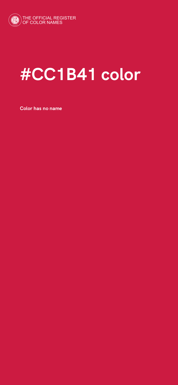 #CC1B41 color image