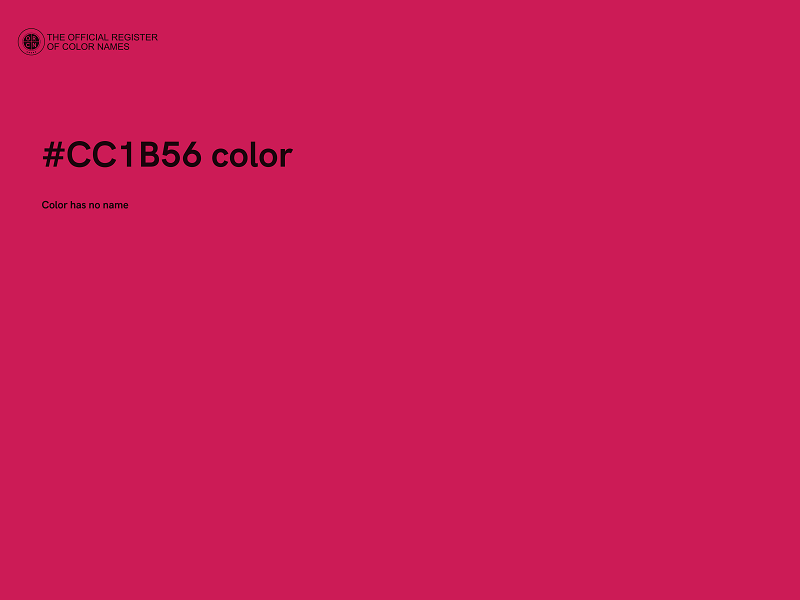 #CC1B56 color image