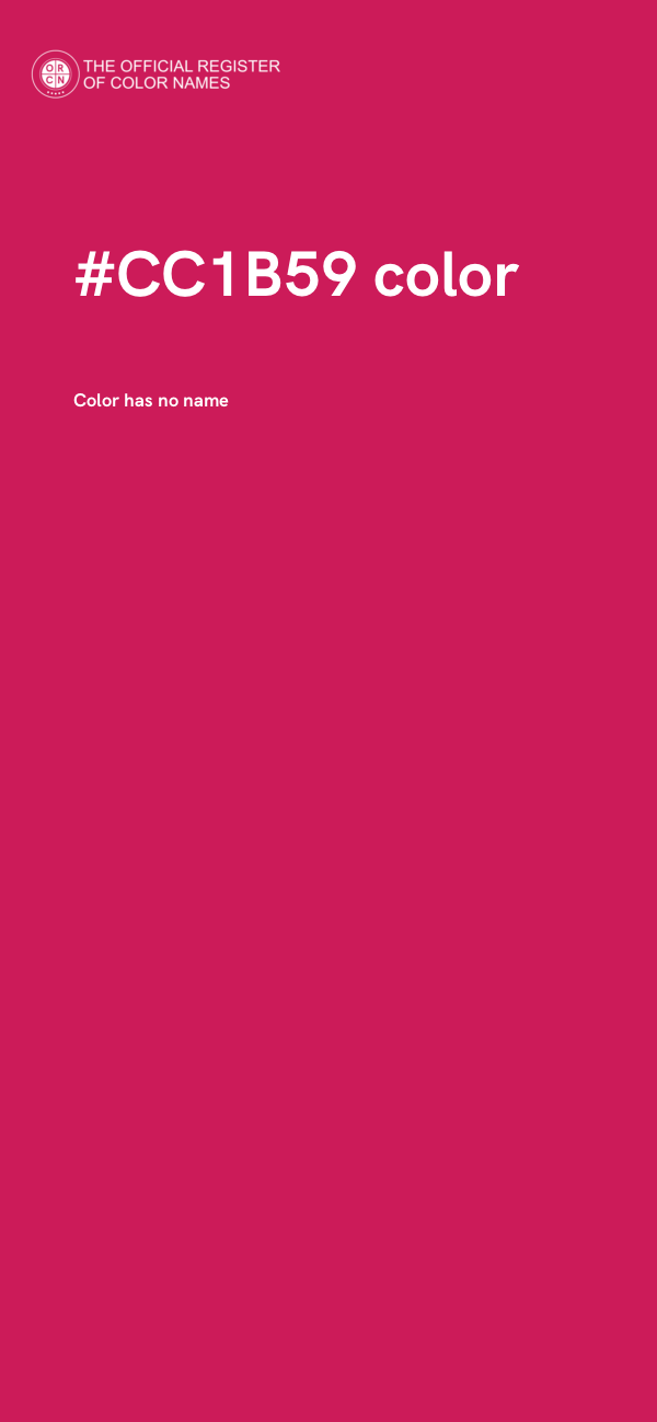 #CC1B59 color image