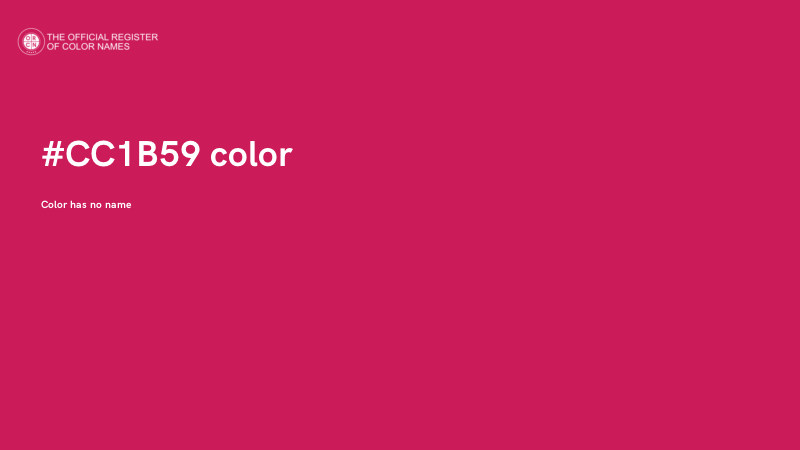#CC1B59 color image