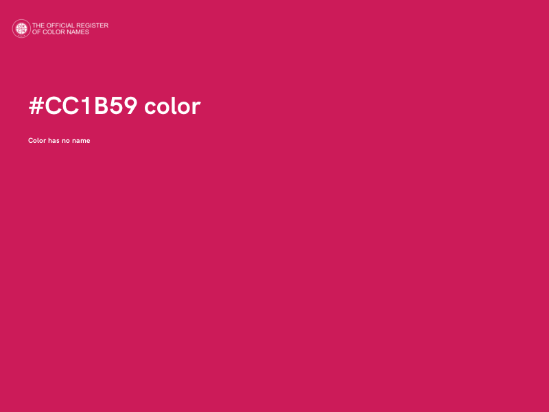 #CC1B59 color image