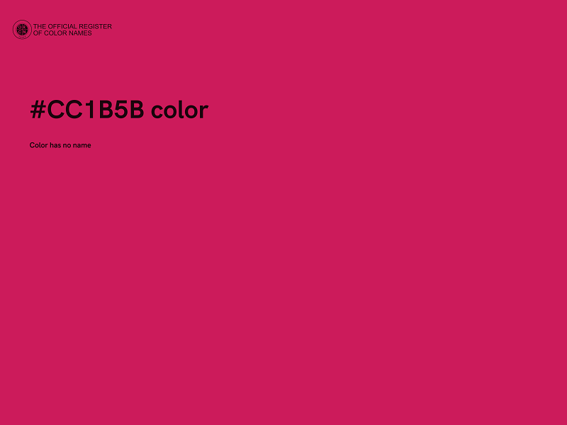 #CC1B5B color image