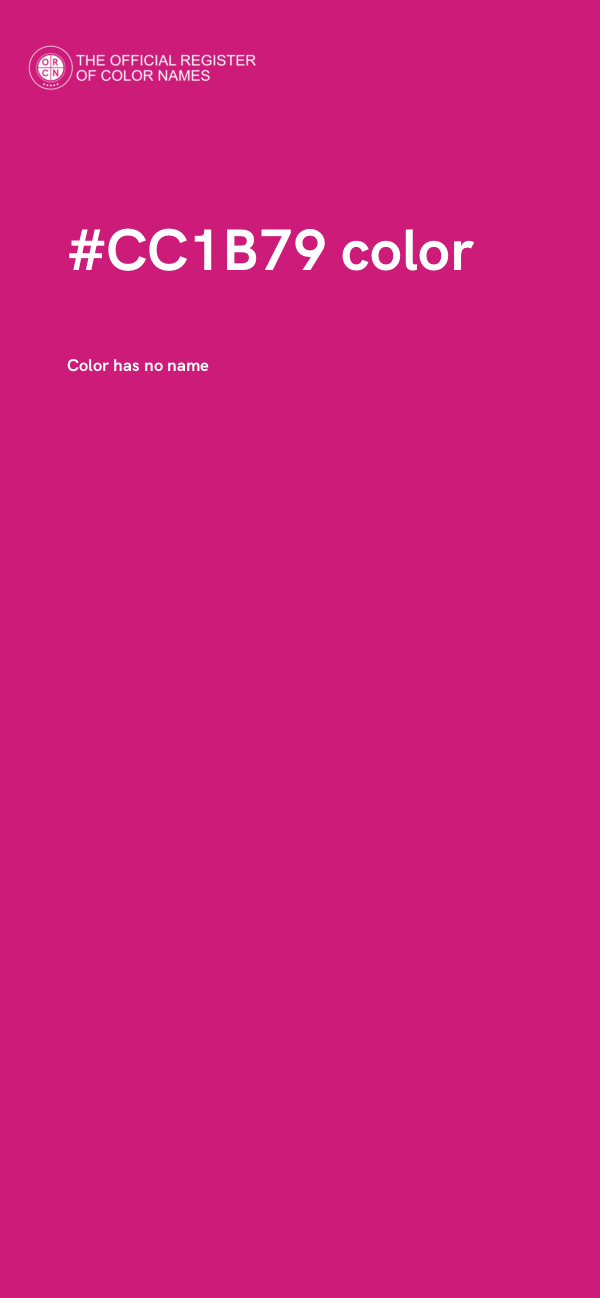 #CC1B79 color image