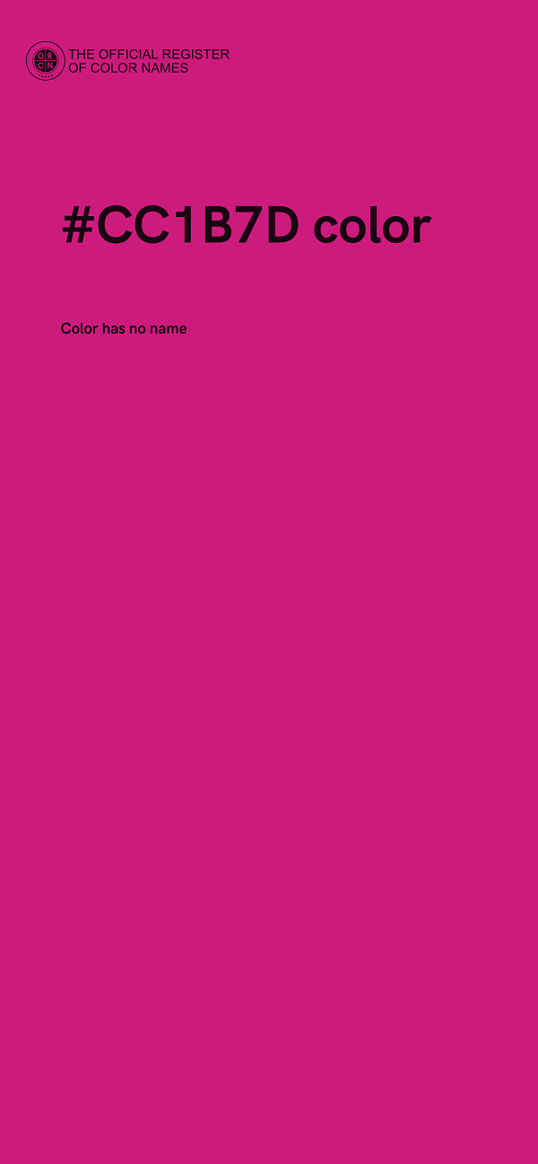 #CC1B7D color image