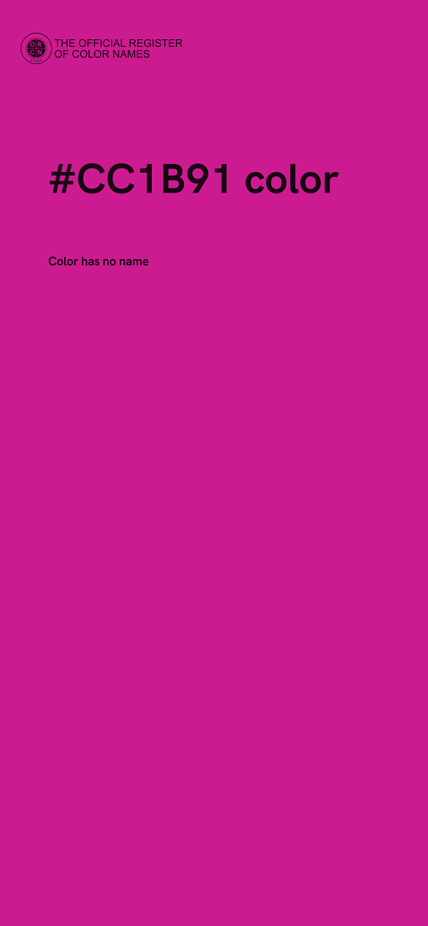 #CC1B91 color image