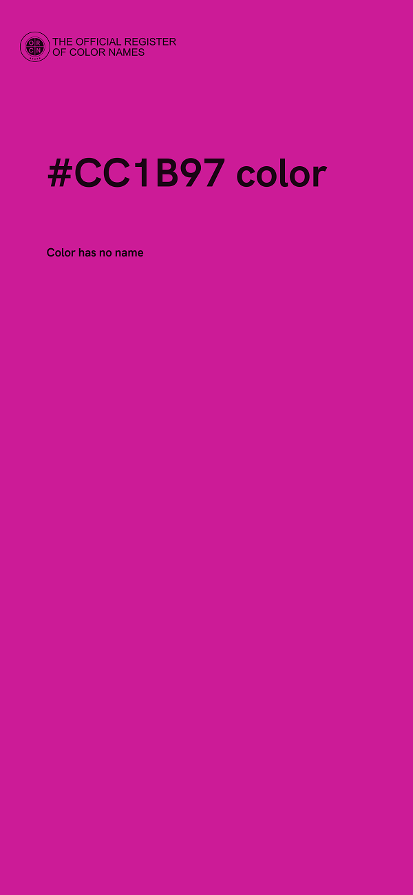 #CC1B97 color image