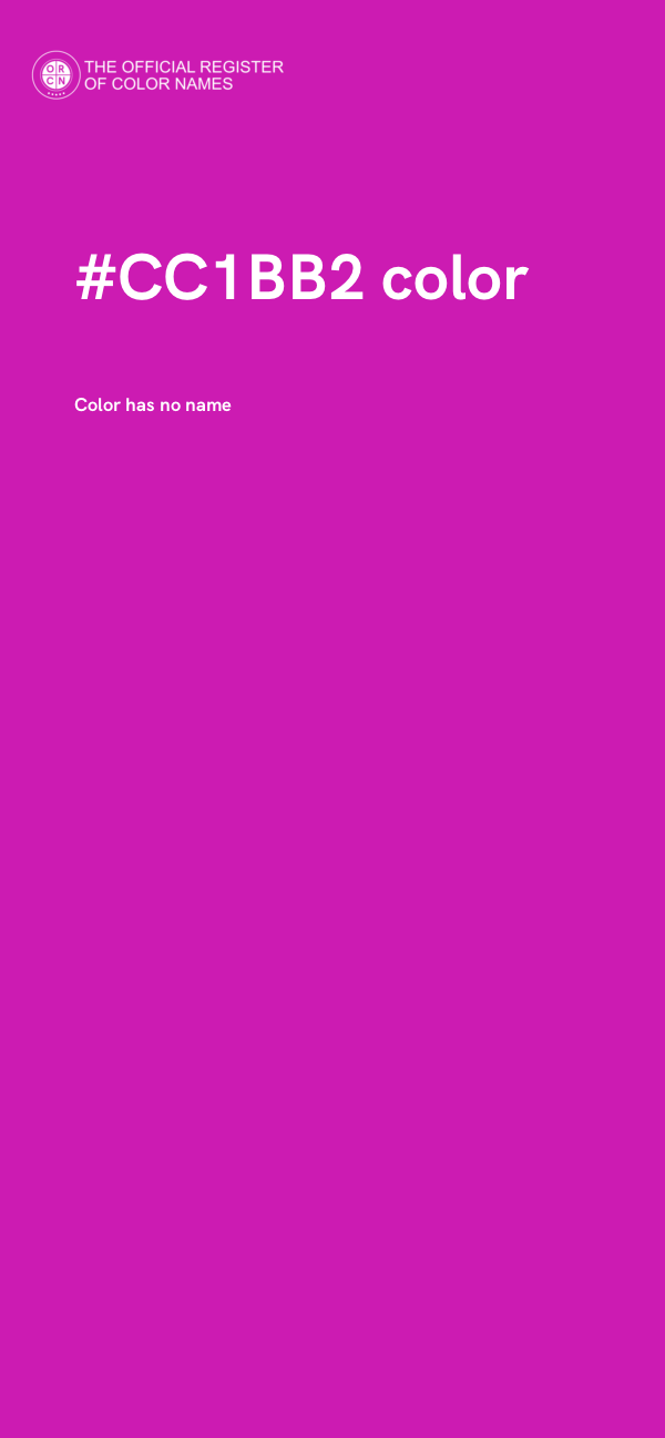#CC1BB2 color image
