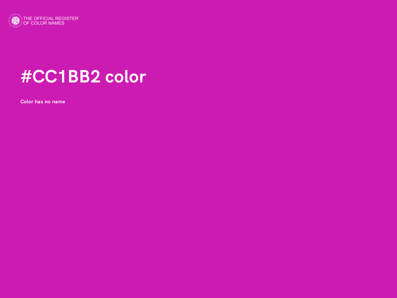 #CC1BB2 color image