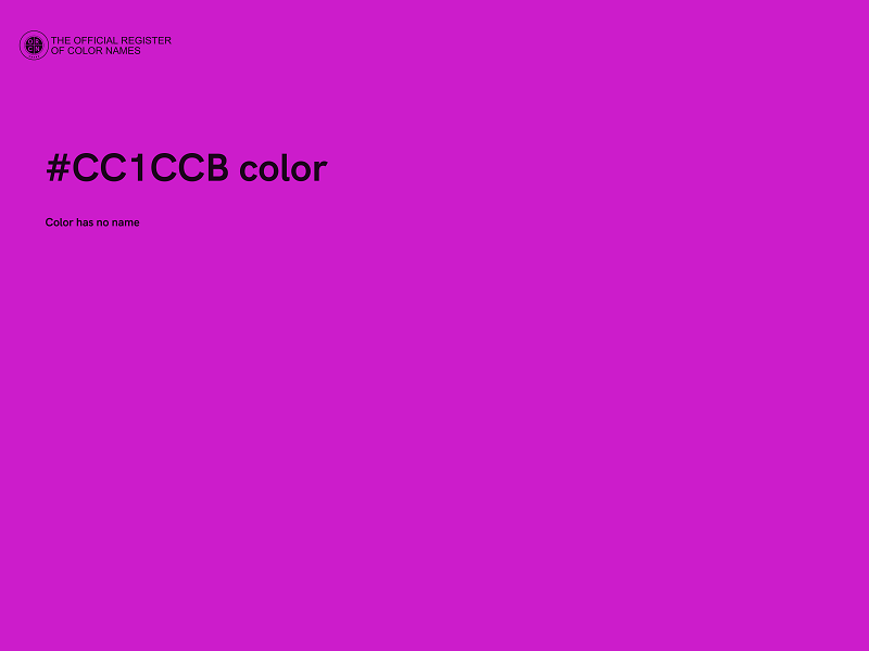 #CC1CCB color image