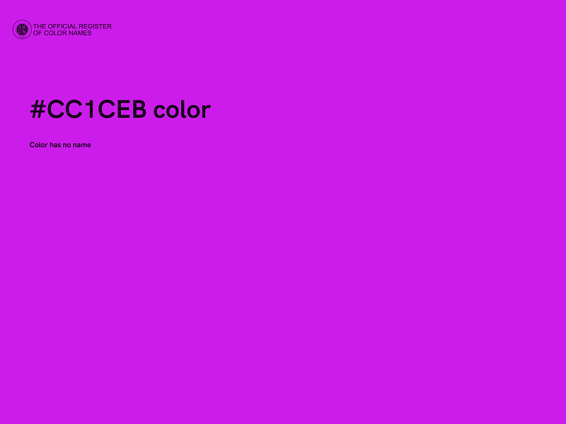 #CC1CEB color image