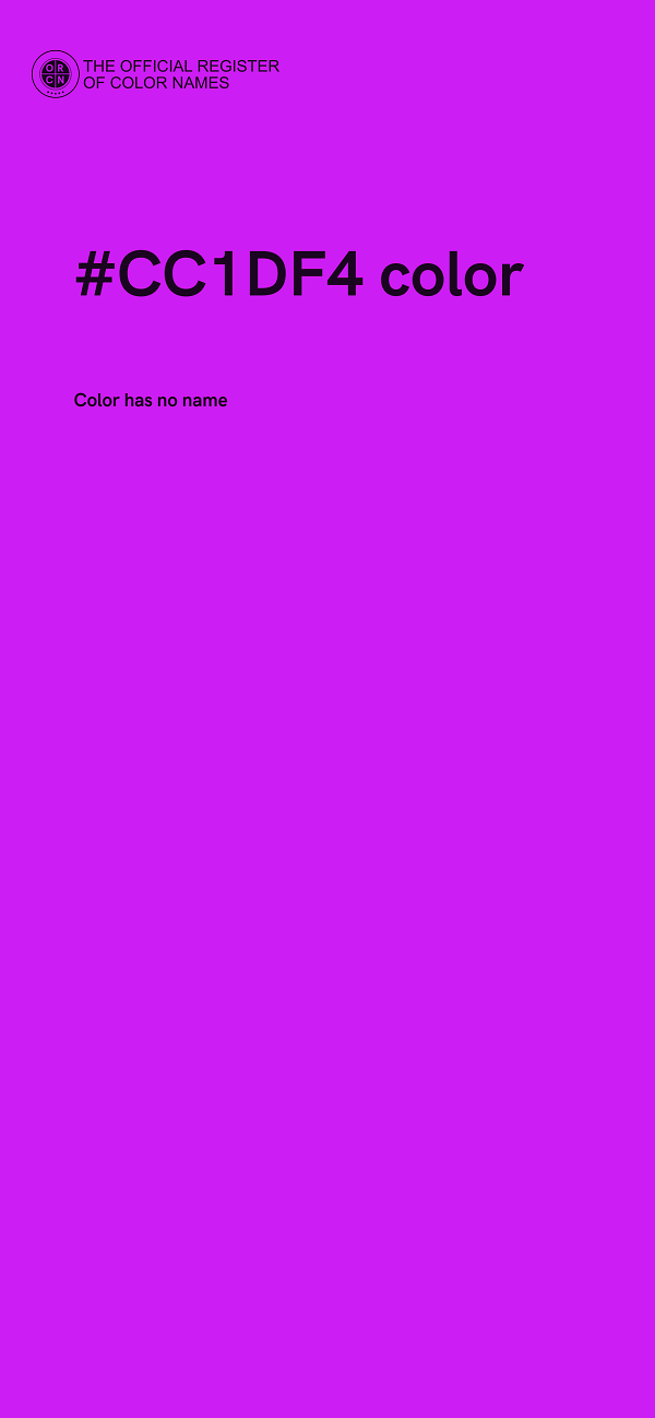 #CC1DF4 color image