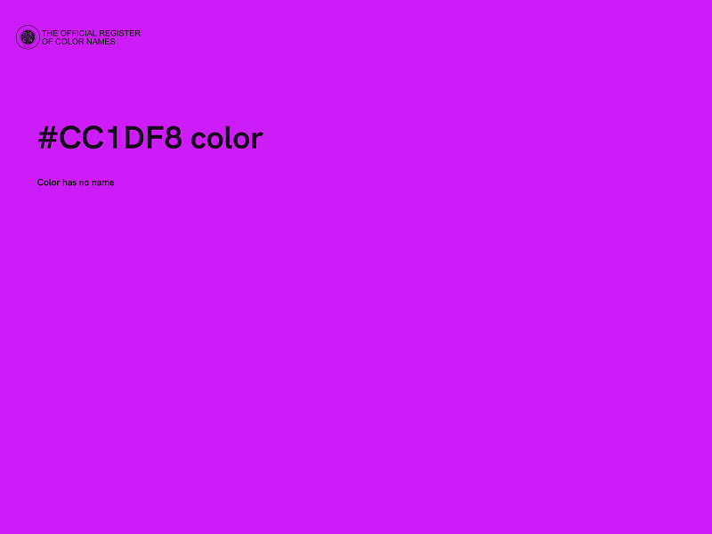 #CC1DF8 color image