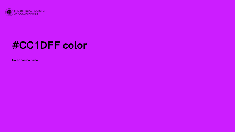 #CC1DFF color image