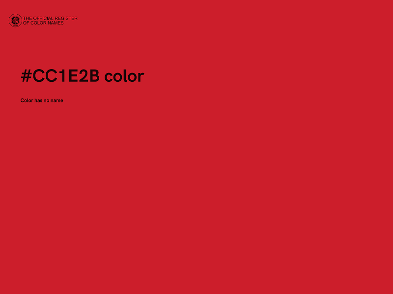#CC1E2B color image