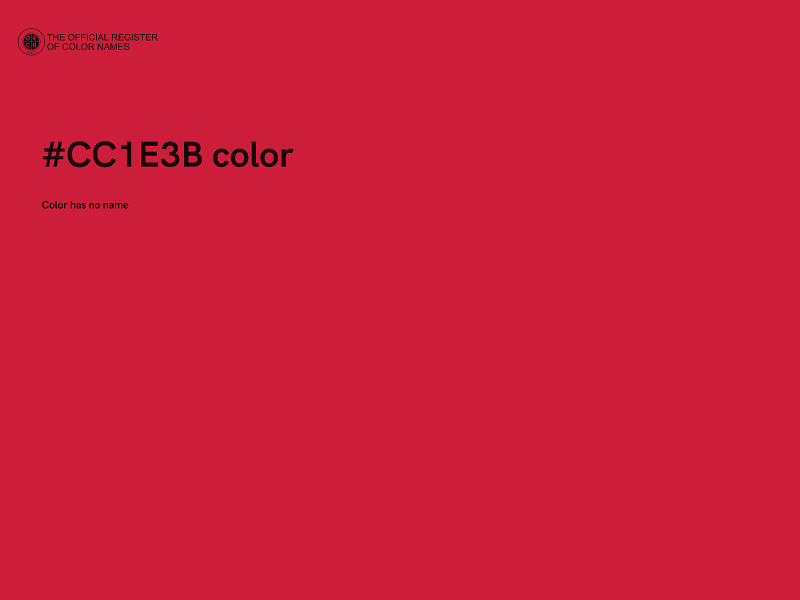 #CC1E3B color image
