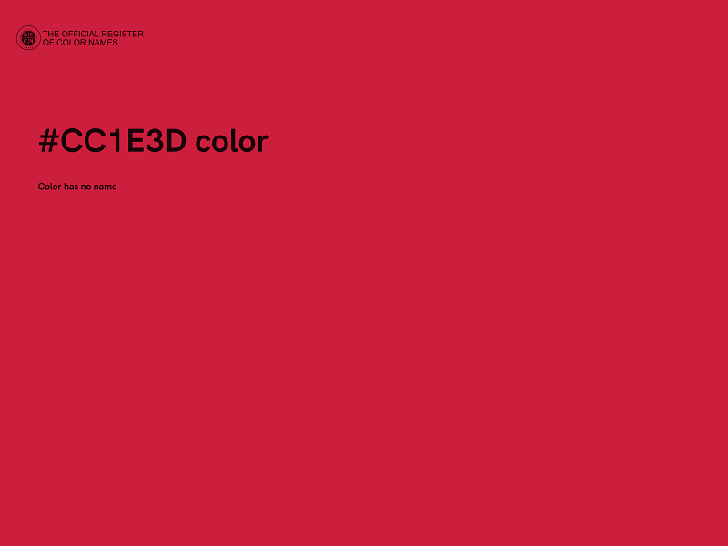 #CC1E3D color image