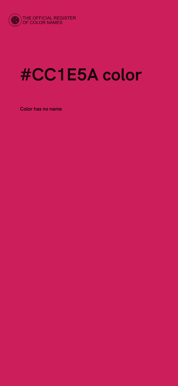 #CC1E5A color image