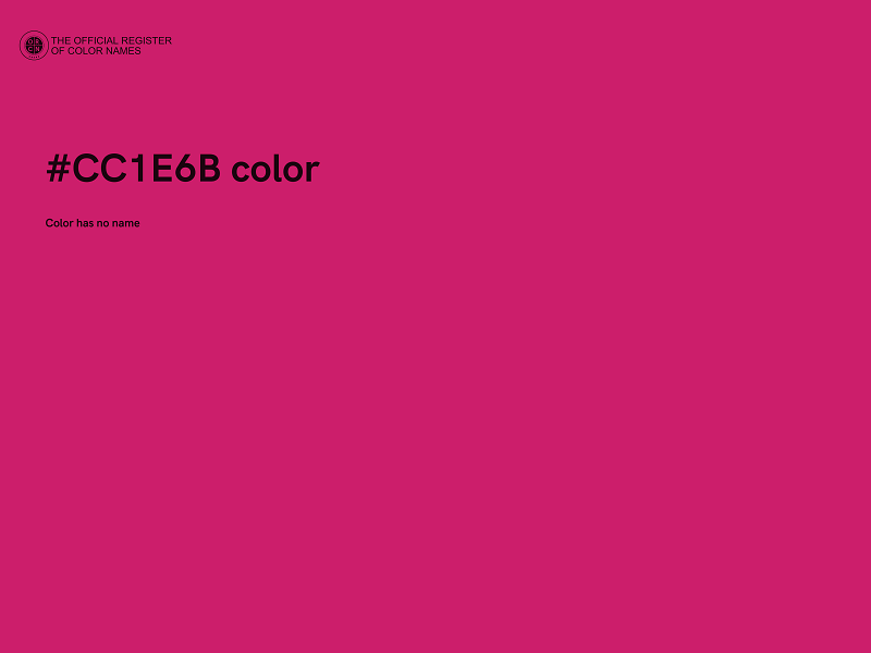 #CC1E6B color image