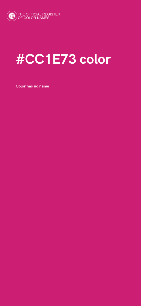#CC1E73 color image