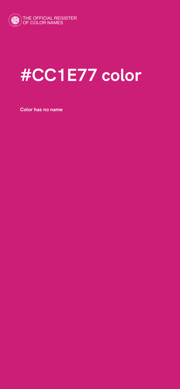 #CC1E77 color image